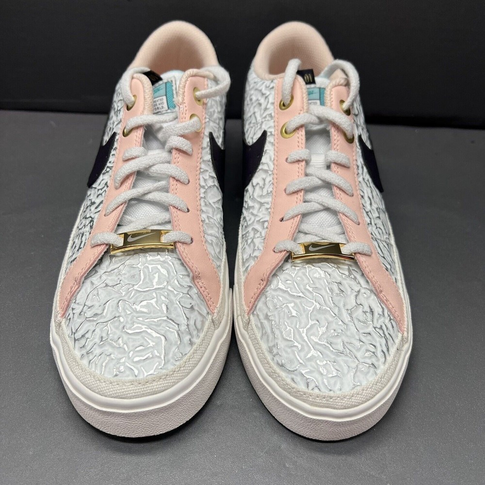 Nike Court Legacy SDC White Pink Silver Serena Williams DJ1454-100 Women Size 7 - Picture 3 of 13